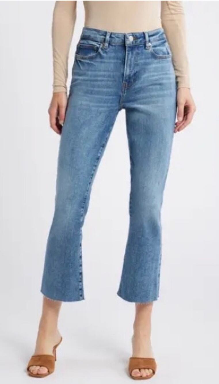 FRAME Denim Le Crop Mini Boot Denim Women's Jeans in Size 25
